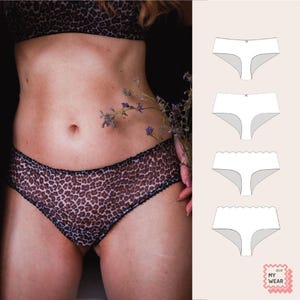 Cheeky lace and mesh panties // digital pattern // sizes EU 32-46 (XXS-XXL)