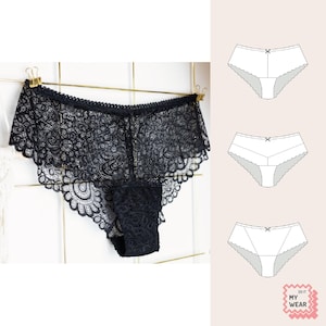 Lace panty // digital sewing pattern // size EU 32-46 (German/English)