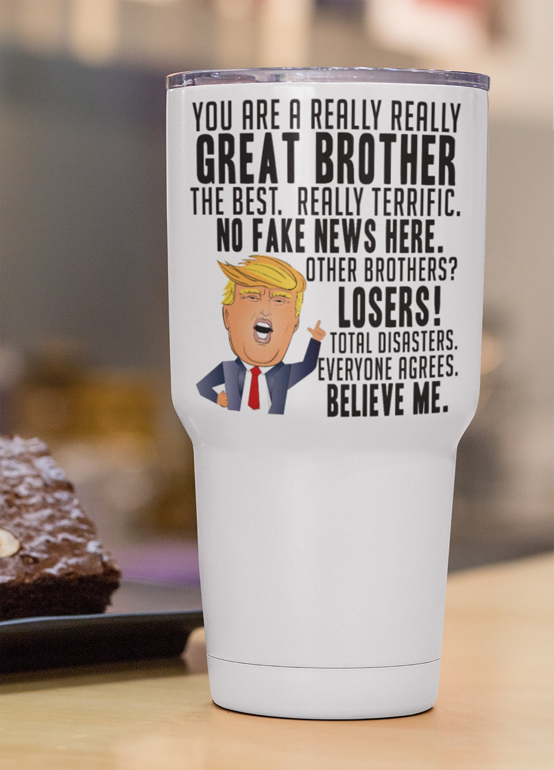 Brother Gift 30 oz. Funny Trump Tumbler for Men Trump Gag | Etsy