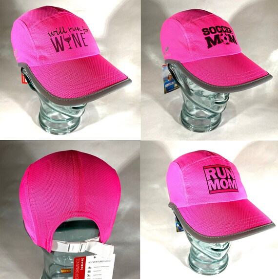 women's running hat with ponytail opening