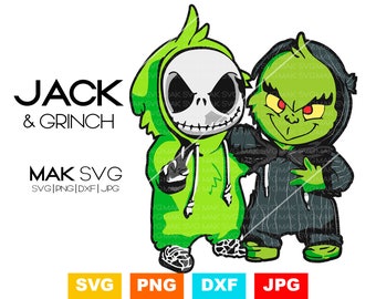 Free Free 283 Baby Grinch And Jack Skellington Svg SVG PNG EPS DXF File