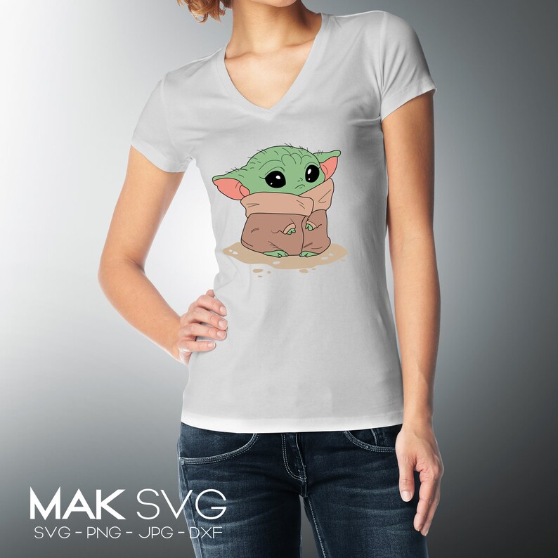 Free Free 344 Yoda Silhouette Cameo Baby Yoda Svg SVG PNG EPS DXF File