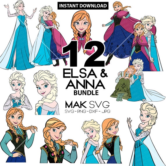 Download Frozen Svg Bundle Elsa Anna Svg Dxf Files Elsa Svg Etsy