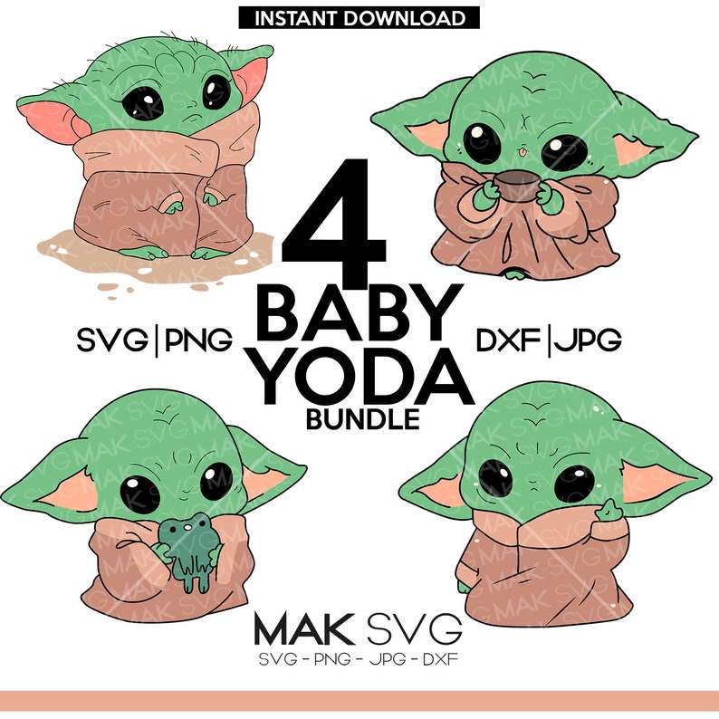 Download Baby Yoda svg baby yoda pack Baby alien svg Baby alien Cut ...