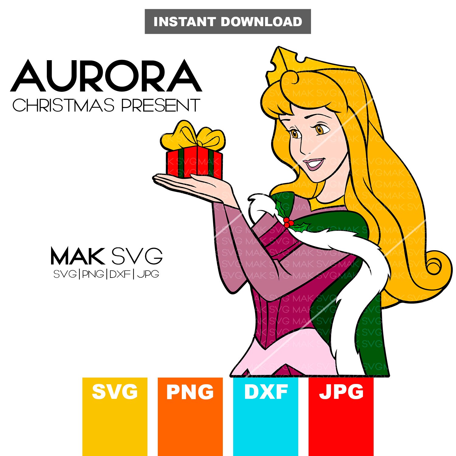 Download Princess Aurora Aurora Christmas Disney Princess Disney Etsy