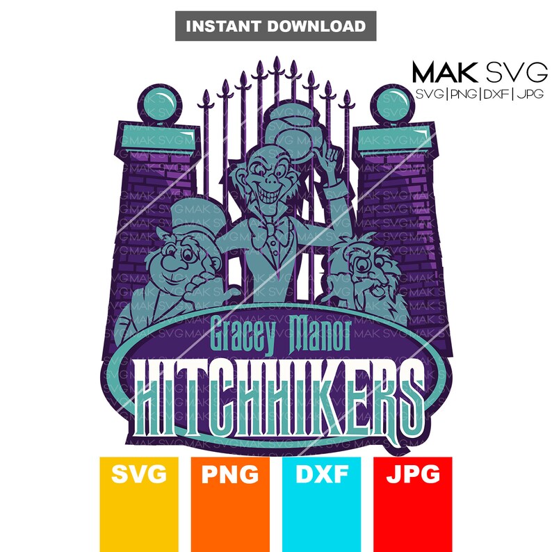 Download Haunted Mansion svg Hitchhiking Ghosts Disney SVG DXF Png ...