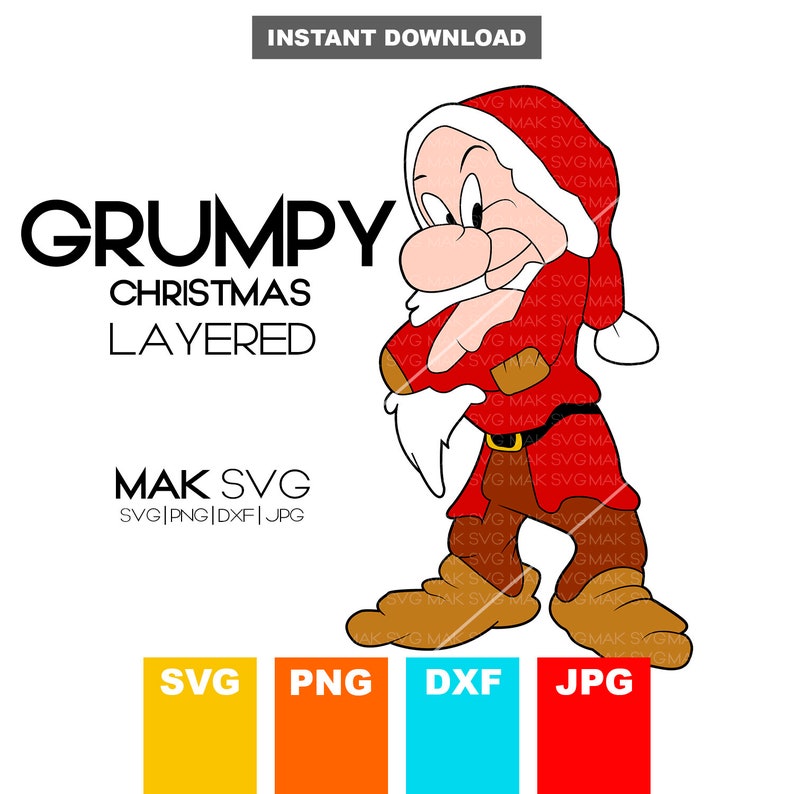 Download Grumpy svg Dwarf svg Snow white svg Snow white and the | Etsy