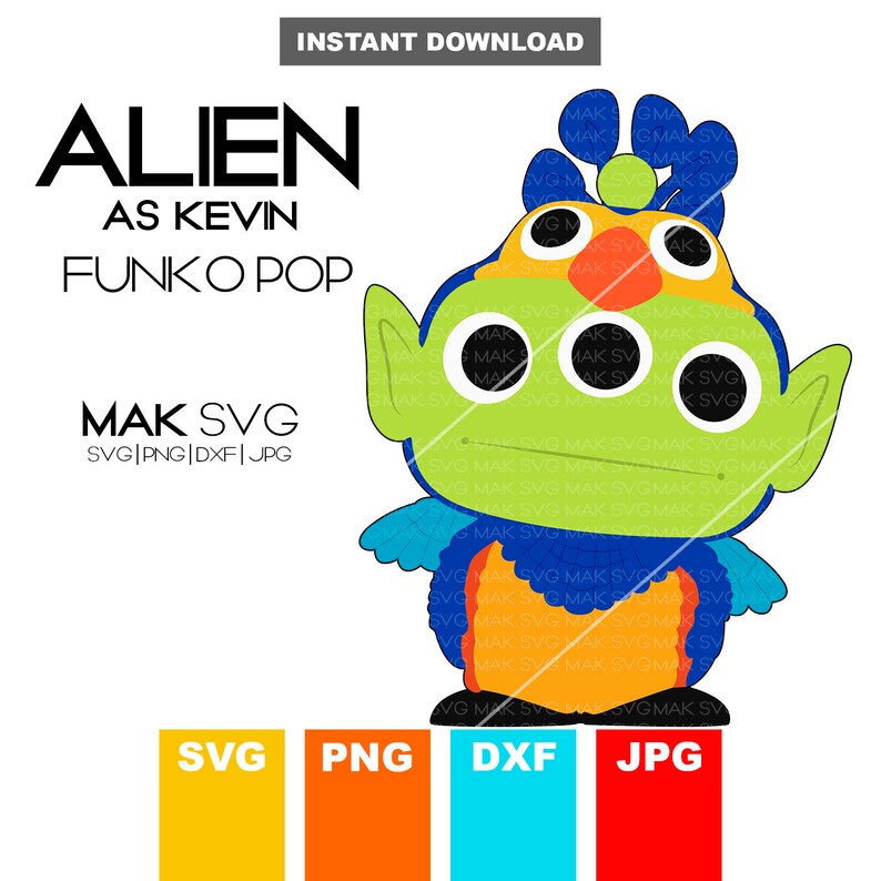 Kevin svg Funko POP Alien as Kevin svg Funko POP Alien as | Etsy