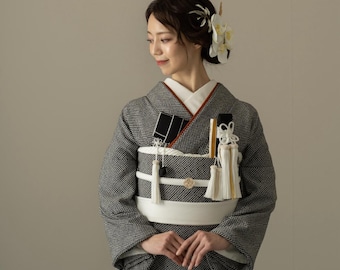 Japanese Wedding Kimono Kakeshita with Easy-Wear Obi