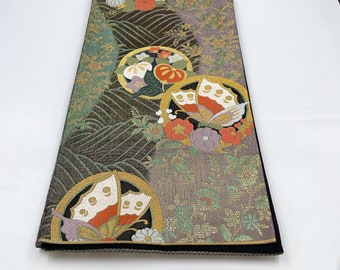 Second-hand goods　Japanese Kimono (Fukuro Obi) Tapestry Table Runner Bed Runner ET-9
