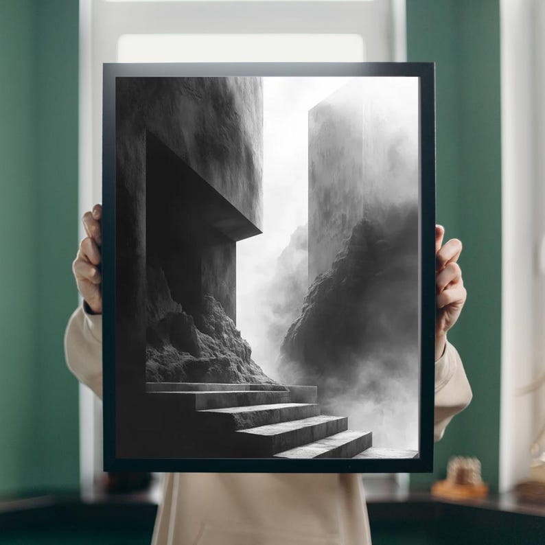 Arte de IA imprimible / Arte de pared de descarga digital / Decoración moderna para el hogar / Póster imprimible / Arte de descarga instantánea / Impresión de pared de galería / Arte digital imagen 5