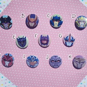 TFP Decepticons 1.5 inch Buttons
