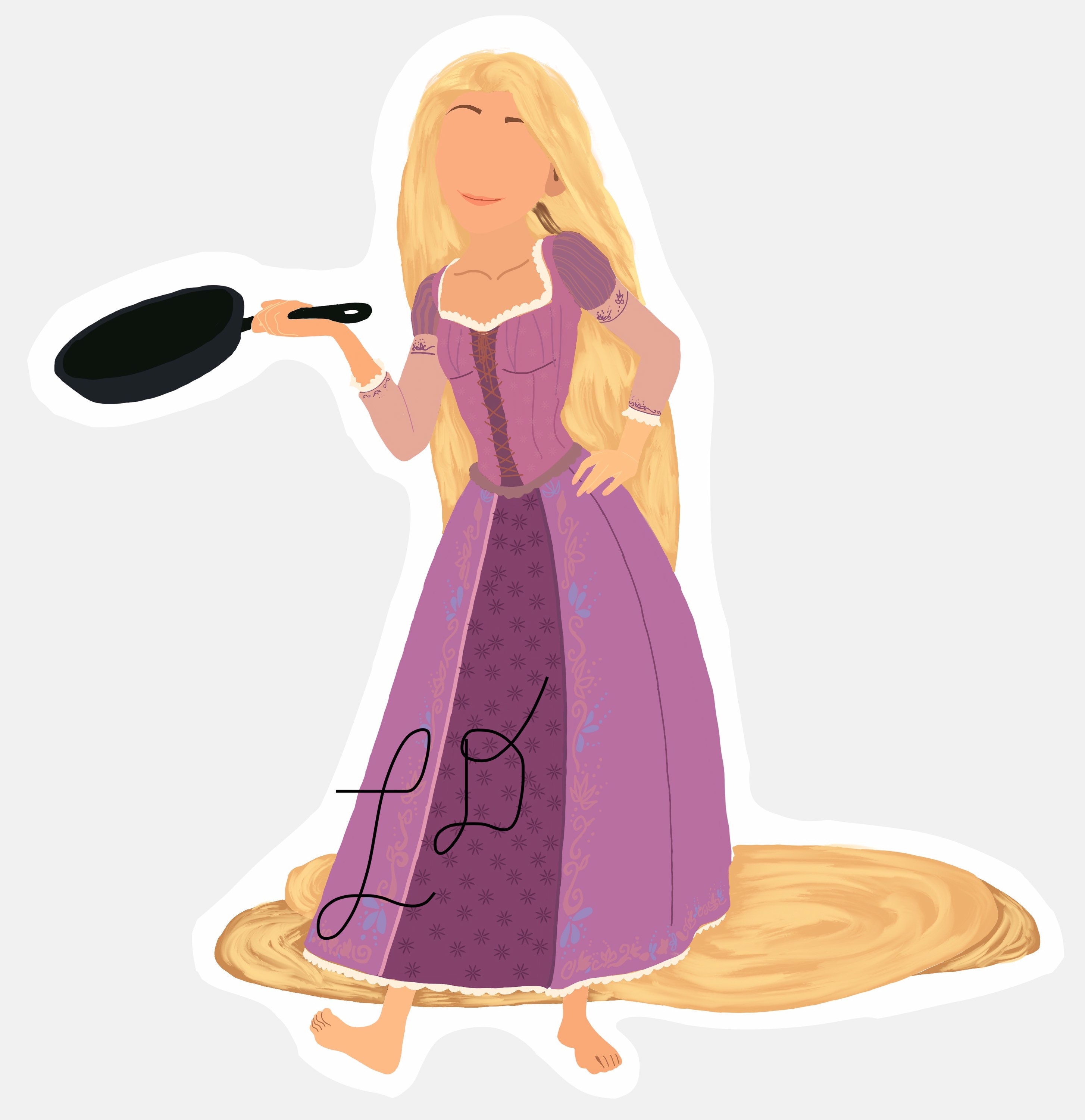 Rapunzel Tangled stickers BEST matte quality water resistant Etsy