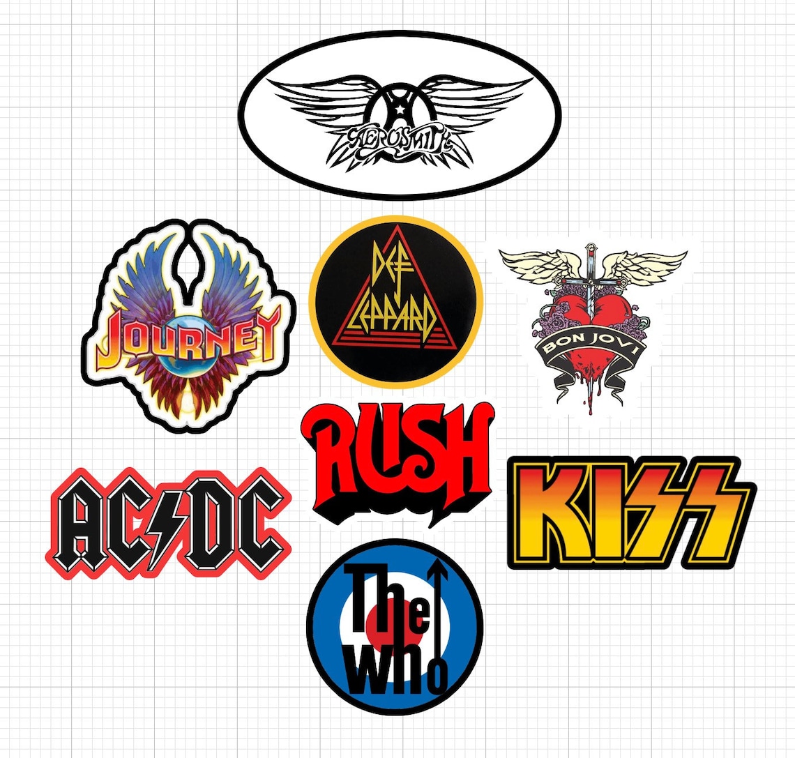 80’s Rock Band stickers BEST quality matte vinyl | Etsy
