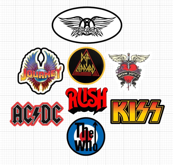 80's Rock Band stickers BEST quality matte vinyl Etsy