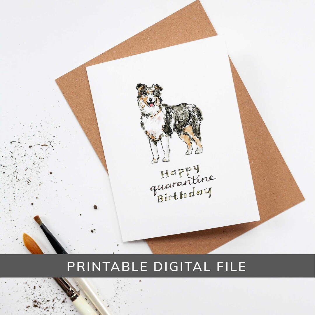 PRINTABLE Quarantine Birthday Card Happy Quarantine Birthday - Etsy