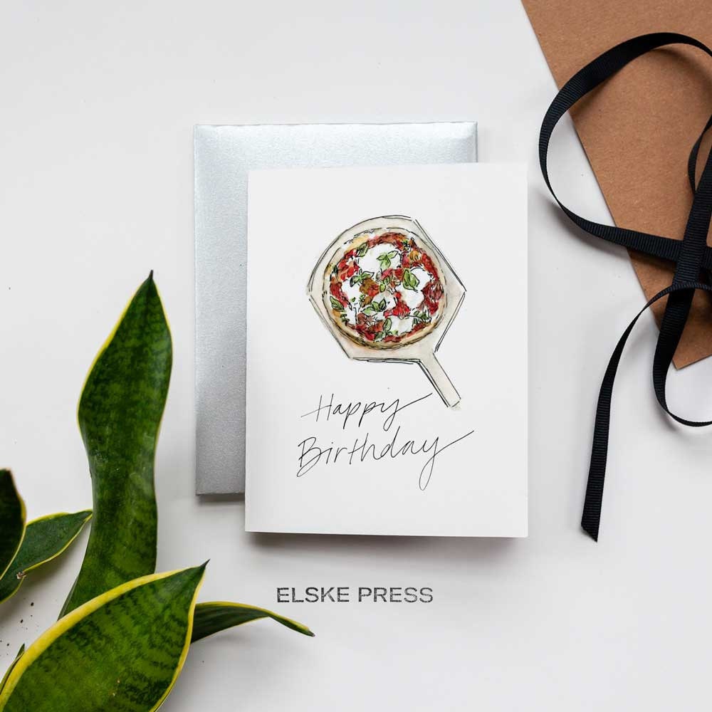 PRINTABLE Pizza Birthday Card, Pizza Birthday Card, Happy Birthday ...