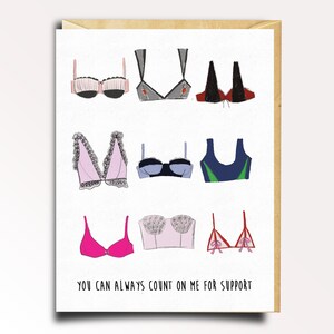 Lingerie Greeting Card Bras Support Card Quarantine Card - Etsy