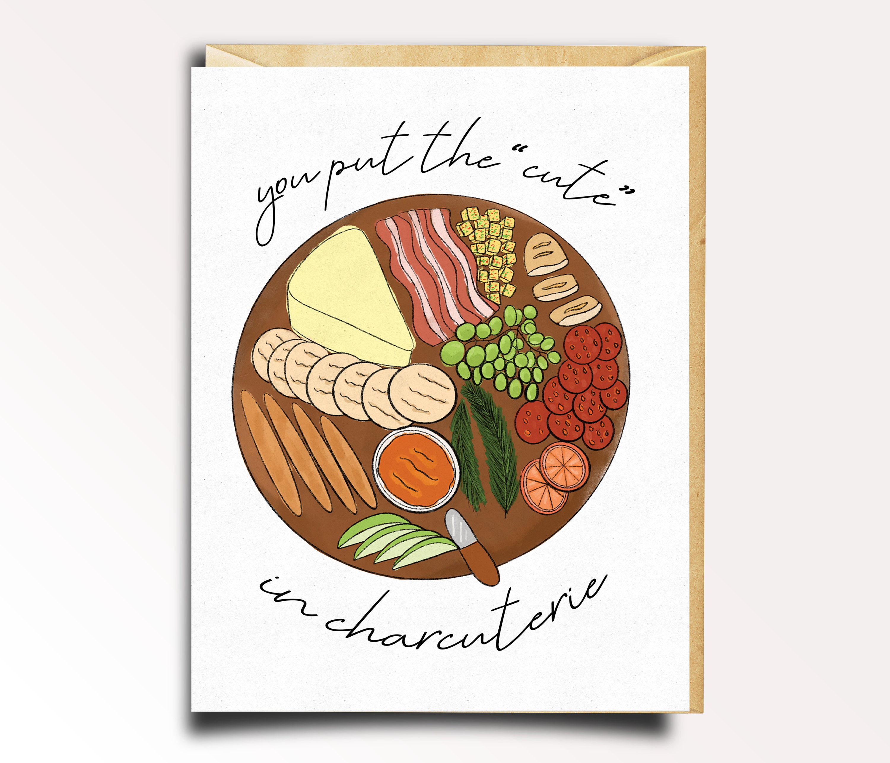 Birthday Card Charcuterie Board Food Card Anniversary Card Etsy