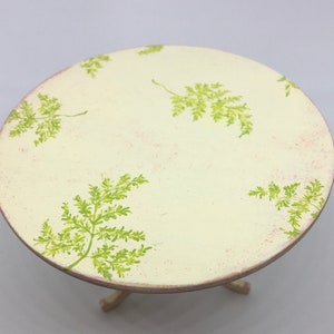 Hand Painted Dollhouse Round Side Table