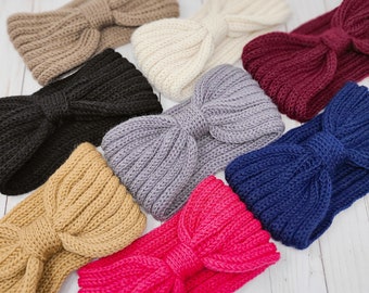 XINYUAN Knit Women Headbands Winter Ear Warmers Headbands With Pearl Hair Band Womens Headbands 5Pack