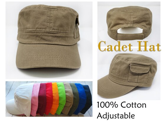 Cadet Hats 100% Cotton Military Cap 