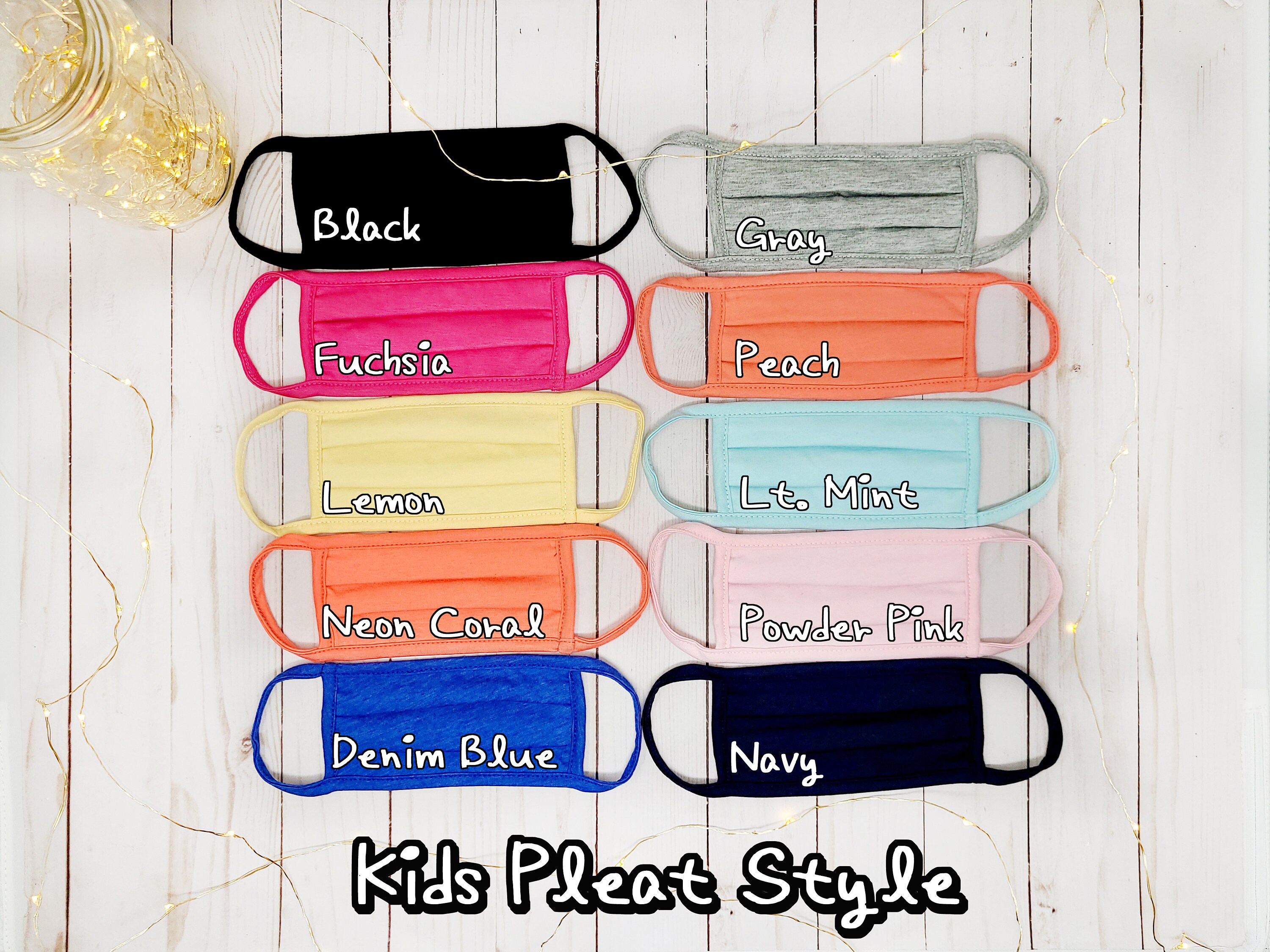 Set of 2 Kids Face Mask · Soft Cotton · Washable Kids Mask · Reusable…