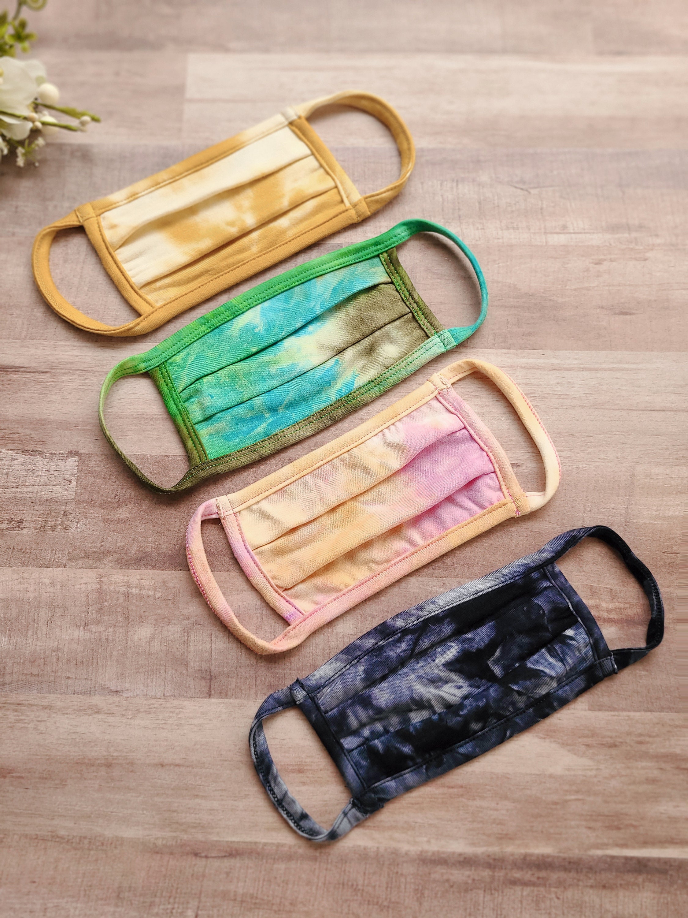 Tie Dye Kids Face Mask, Child Face Mask, Made In USA, Double layer