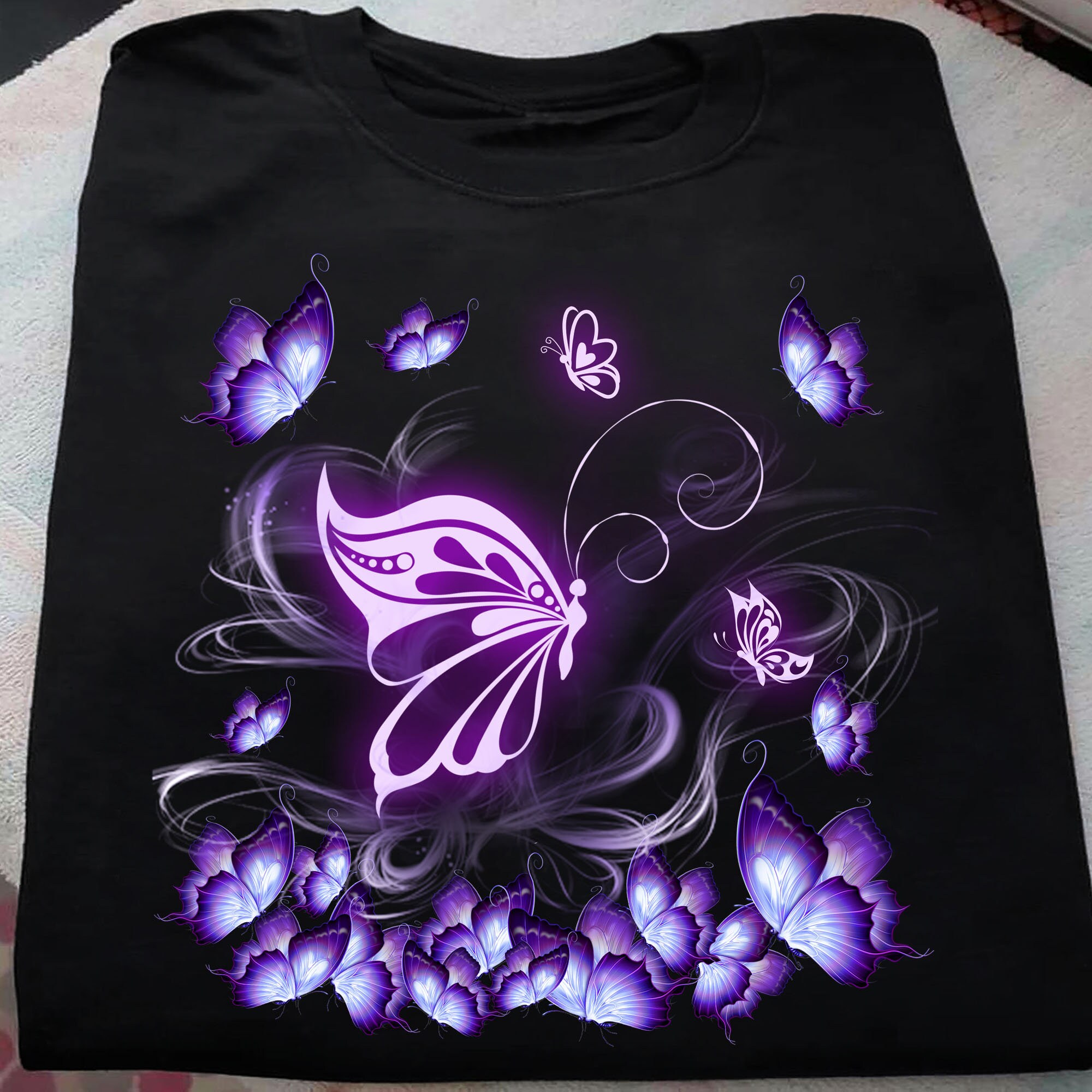 Butterfly Magical Purple T-Shirt Purple T-Shirt Butterfly | Etsy