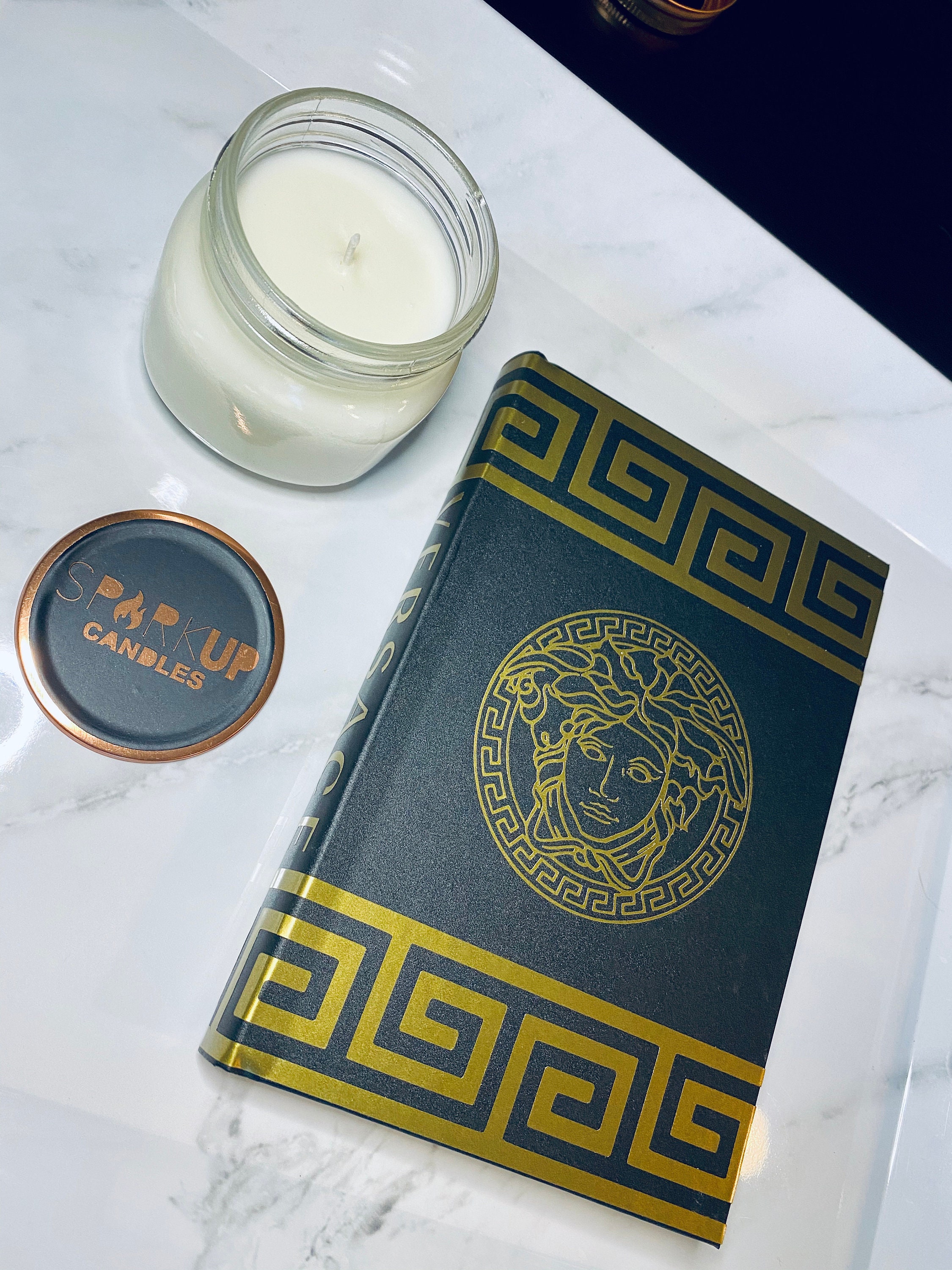 Coffee Table Designer Books Black and Gold Etsy