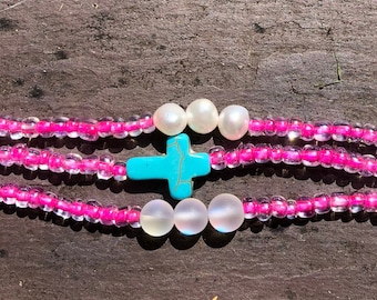 Choker med seed bead, pärlhalsband, seed bead, boho strandhalsband, seed bead halsband, strandchoker, sommarchoker, VSCO smycken