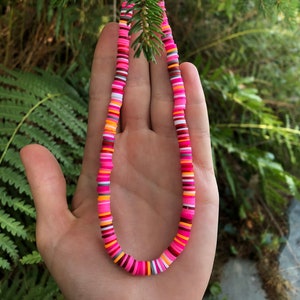 Handmade Heishi Necklace, Heishi Beads, Heishi Jewelry, Beach Necklace, Aloha Choker, VSCO Jewelry