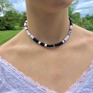 Kiara Outer Banks Inspired Necklace, Handmade Heishi Aloha Beaded Choker Necklace, Boho Beach Necklace, Surfer Necklace, Beach Necklace, OBX