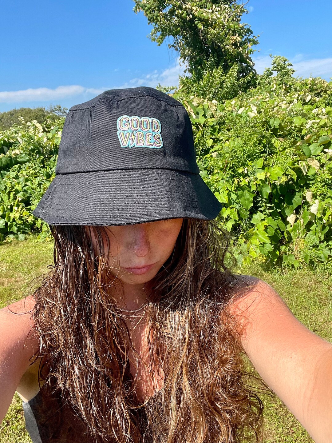 Good Vibes Bucket Hat Etsy