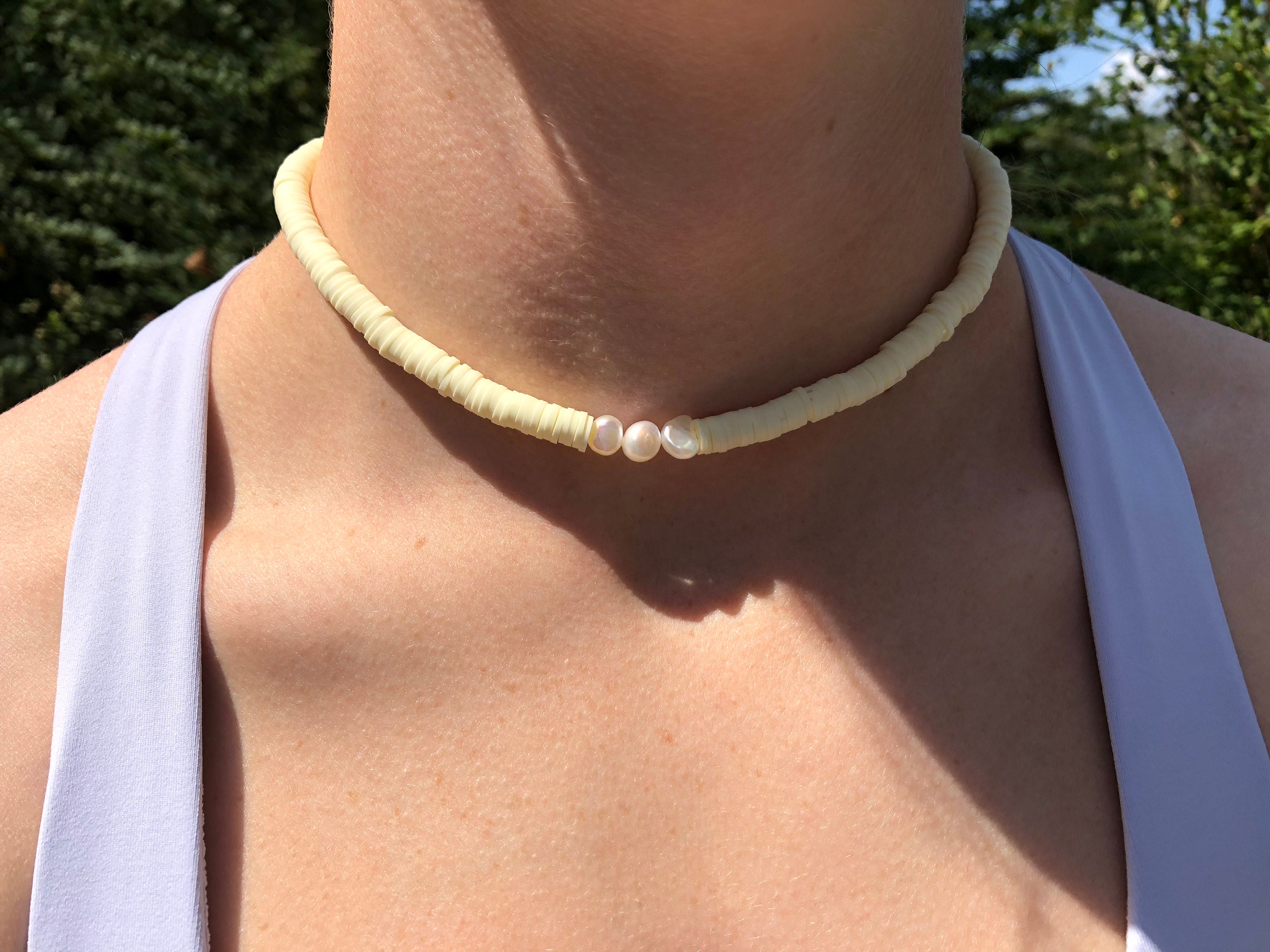 Pearl Necklace Single Pearl Choker 