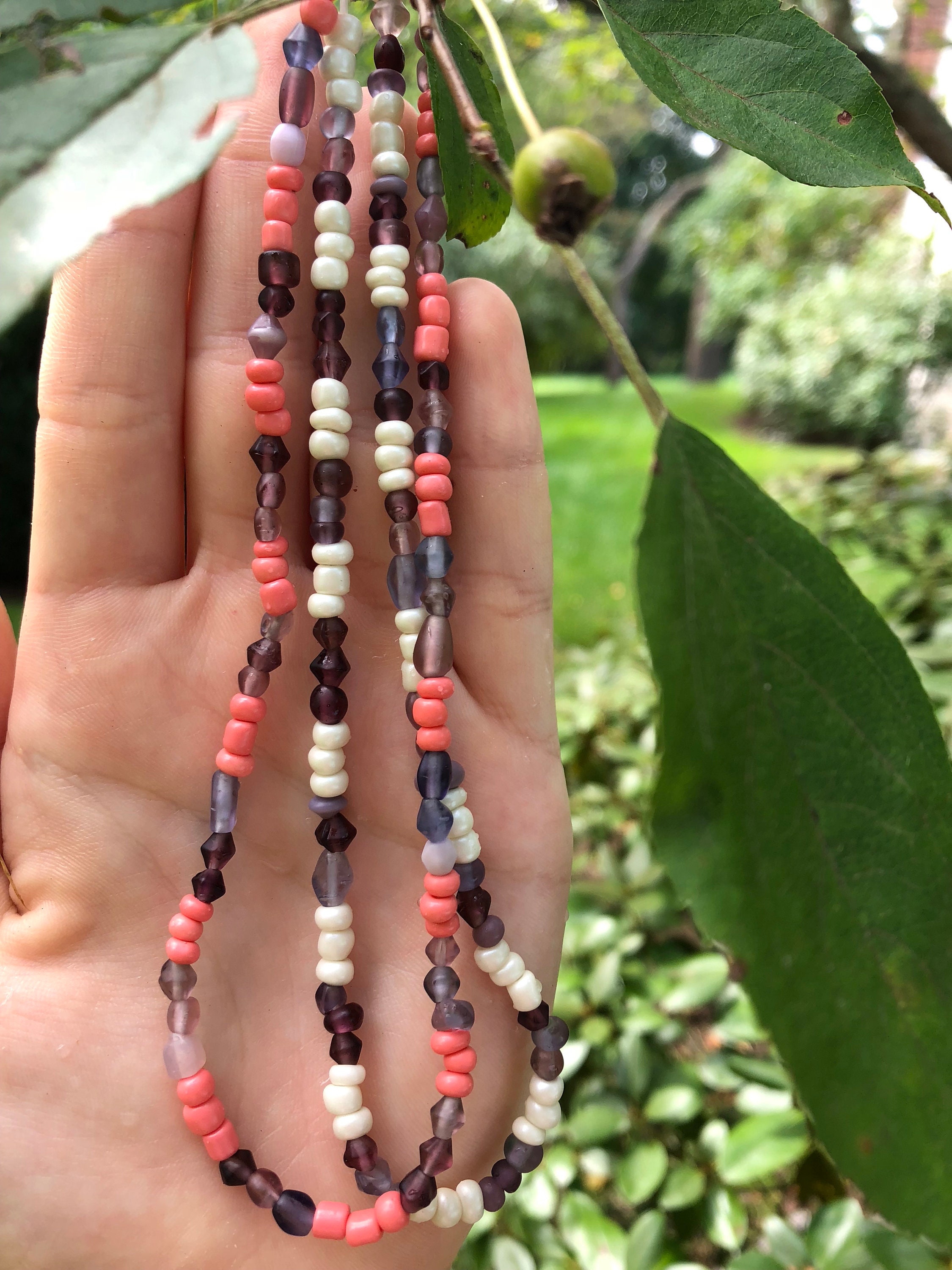 Seed Bead Choker Beaded Choker Necklace Seed Bead Boho Etsy