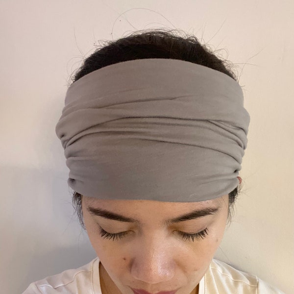 Turban headband l Tube Headband | Hippie Headband | extra wide headband | yoga headband | scrunch headband
