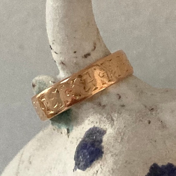 22k Gold Ring - Etsy