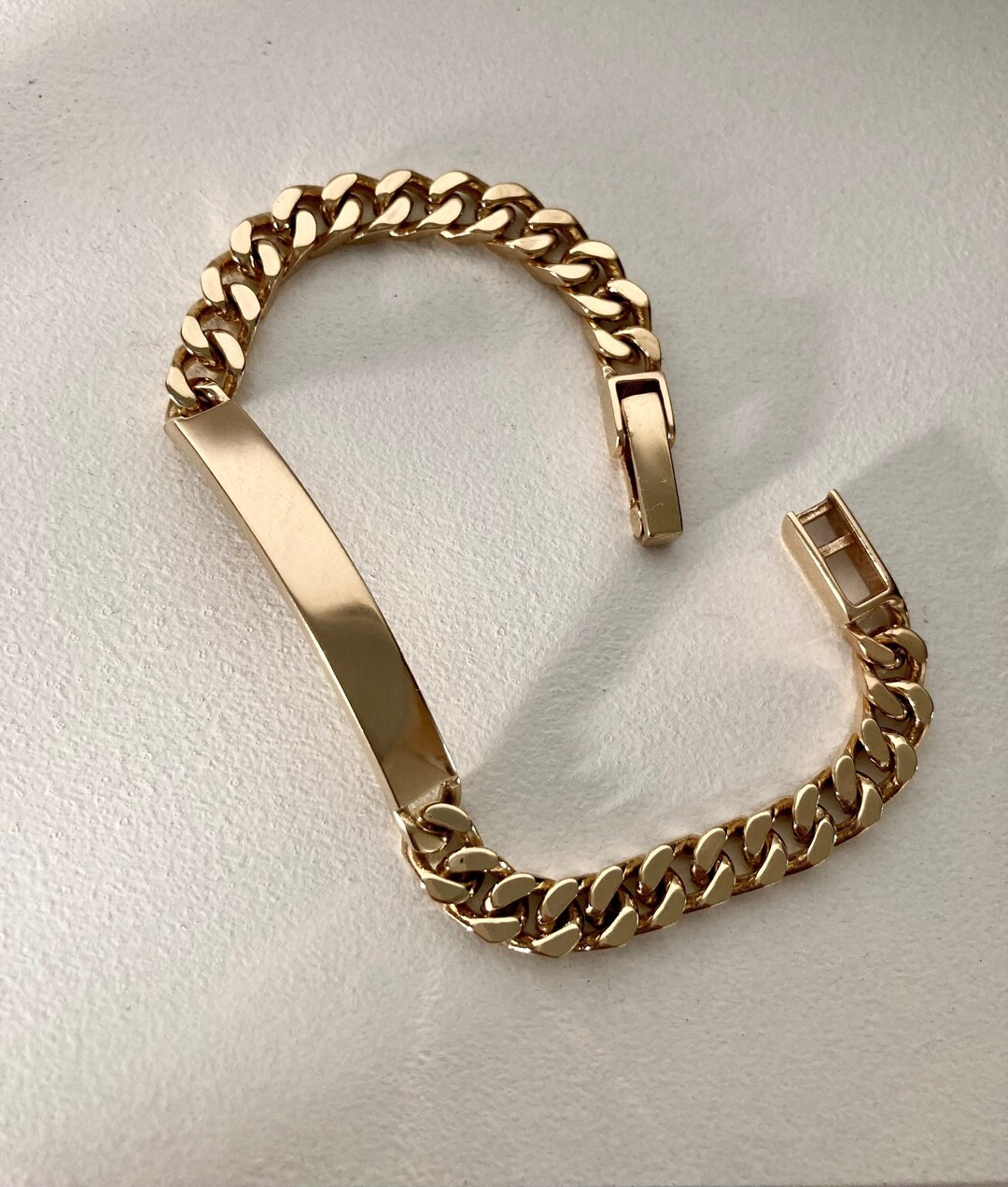 Mens Heavy Solid 9ct Gold Bracelet, Heavy 33g Gold Bracelet , Heavy