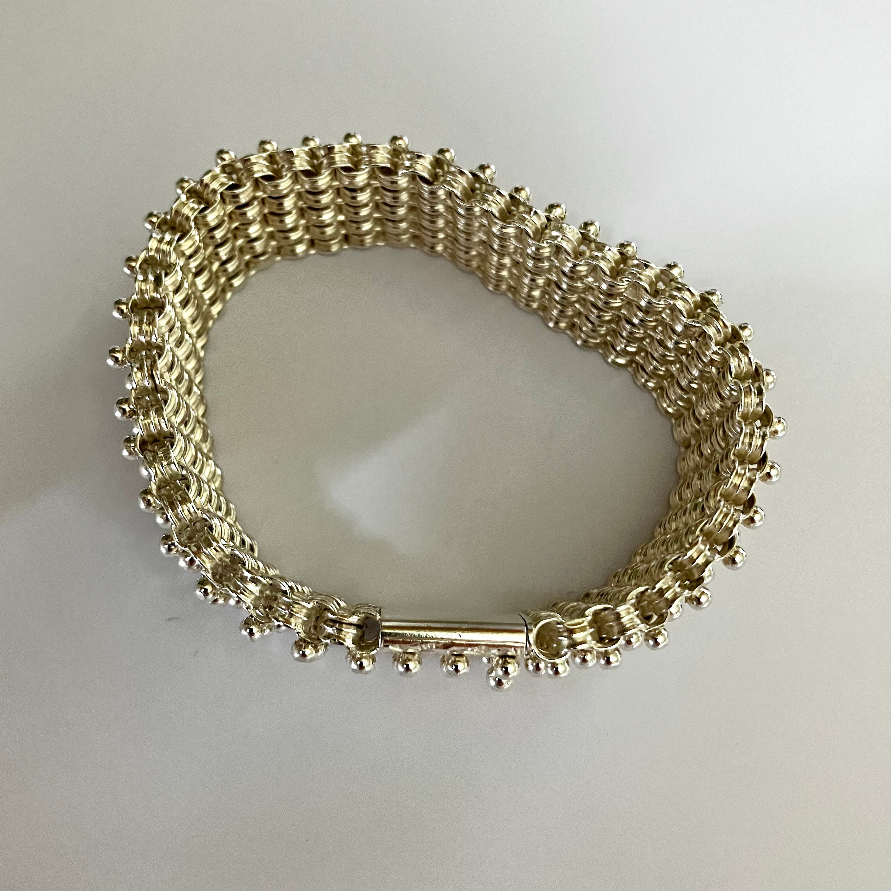 Antique Silver Bracelet. Victorian Silver Bracelet. Wide Antique Silver Bracelet. Victorian Silver Bracelet. Wide