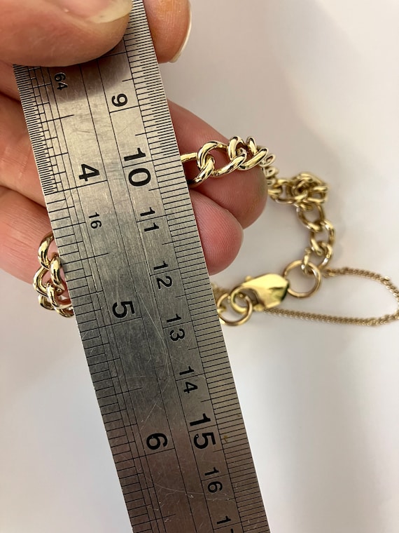 Heavy antique plain 9ct gold bracelet,gold Victor… - image 9