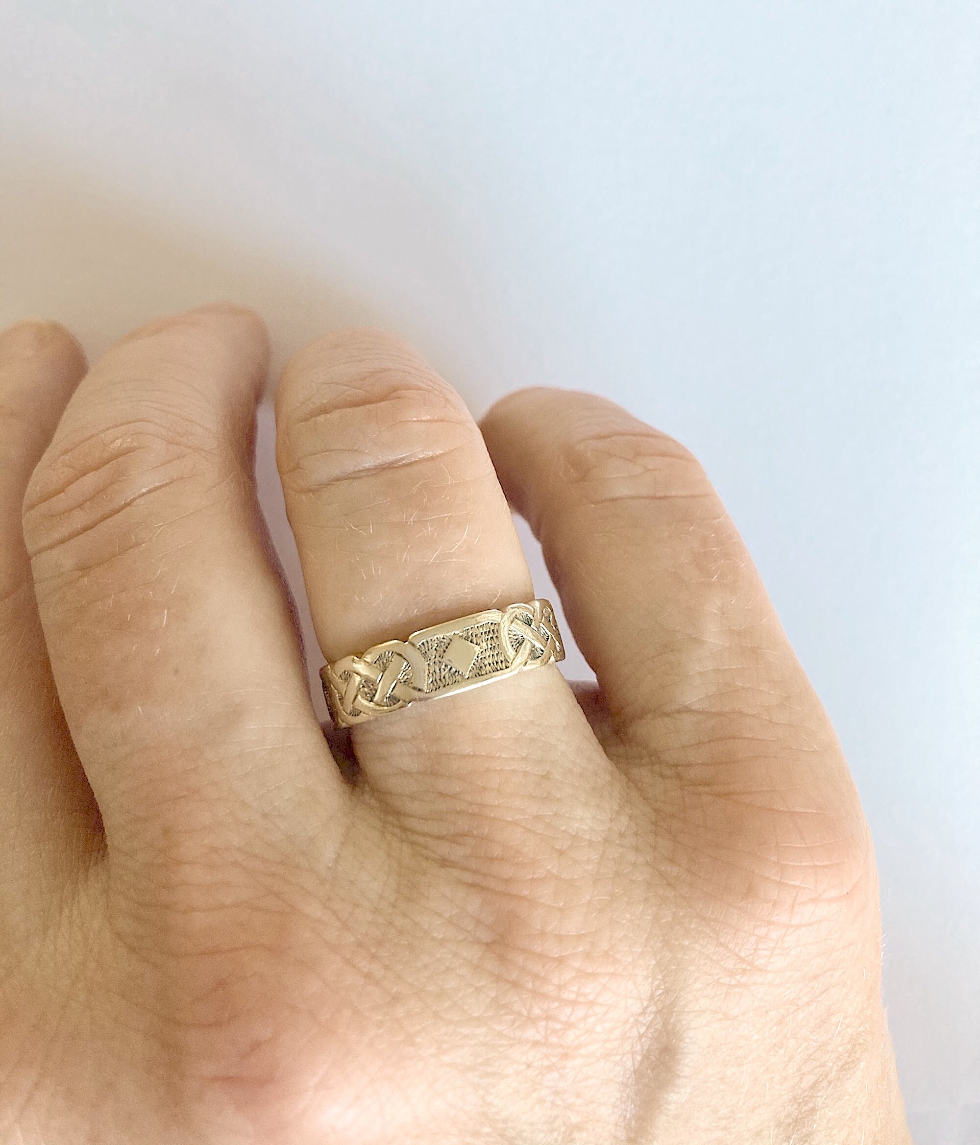 Celtic wedding ring 9ct white gold Celtic ring Scottish | Etsy