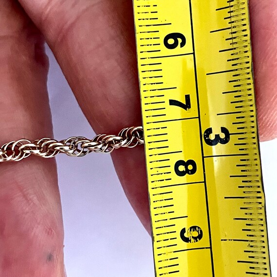 ヴィンテージ 9カラット ゴールド ロープチェーン ブレスレット 