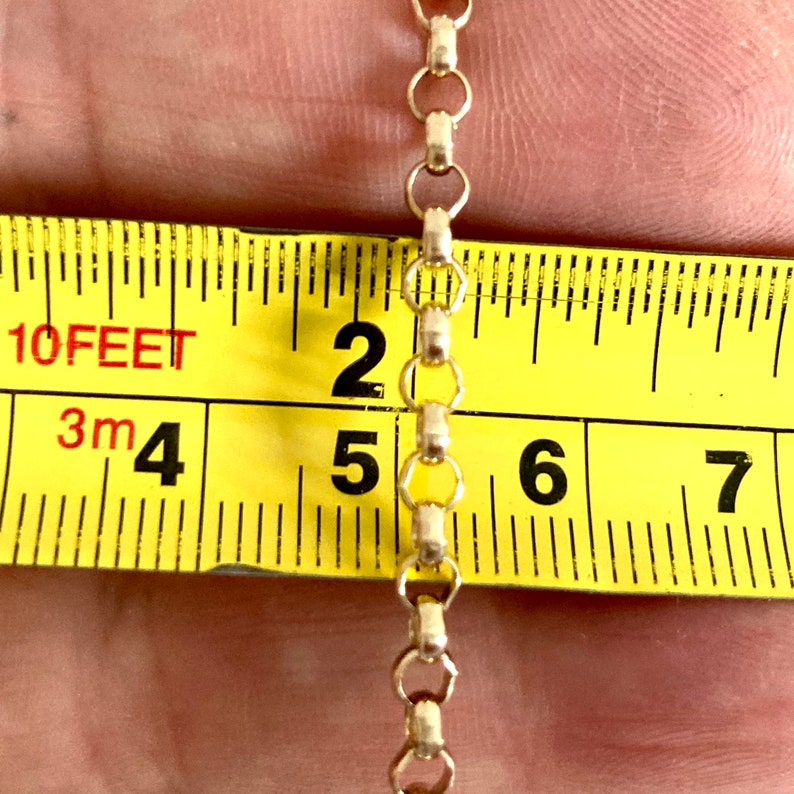 Vintage Very Long Solid Gold Chain Long Guard Chain 9k Gold Etsy