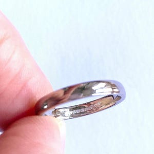 Alliance vintage en or blanc 18 carats - Poinçon Millennium