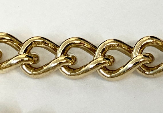 Heavy antique plain 9ct gold bracelet,gold Victor… - image 8