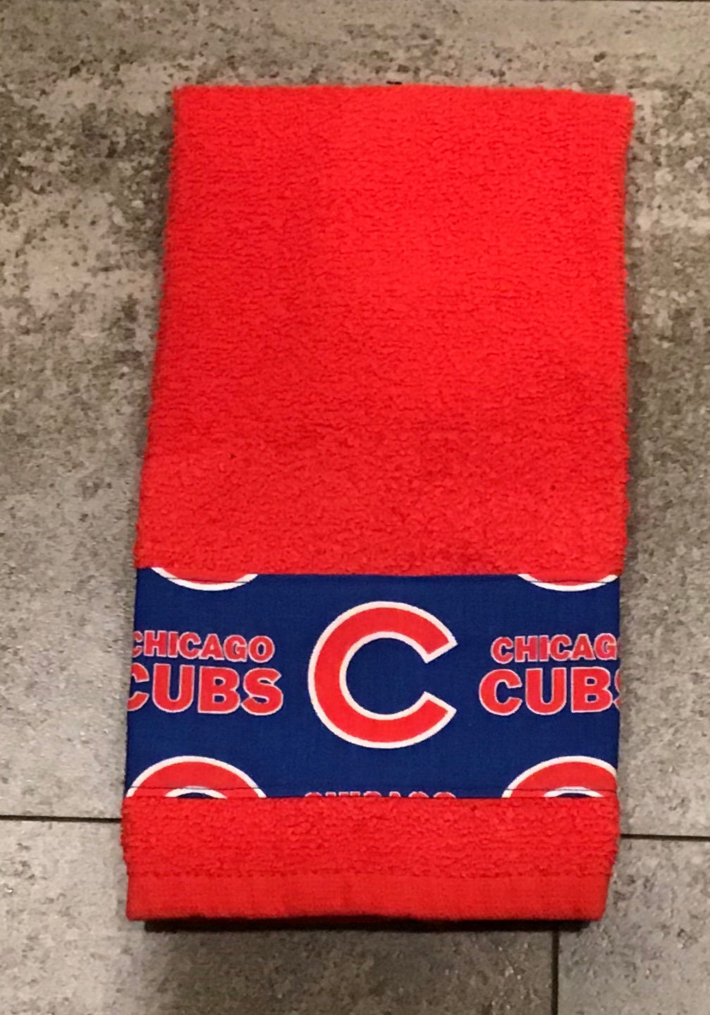 Chicago Cubs Hand Towel Etsy