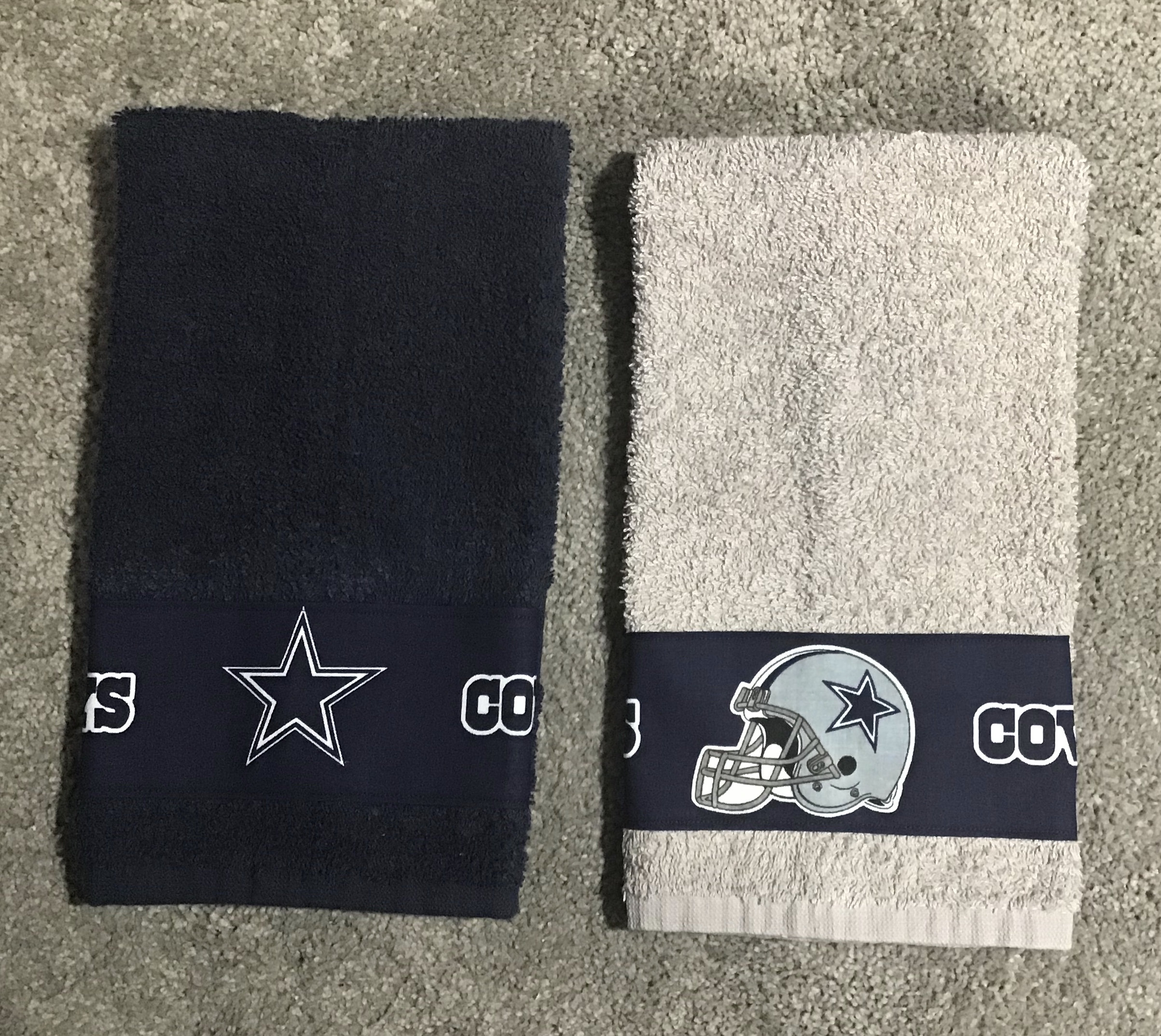 Dallas Cowboys Towels Etsy