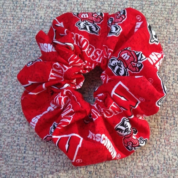 University of Wisconsin Badgers Hair Scrunchie/Hair Tie