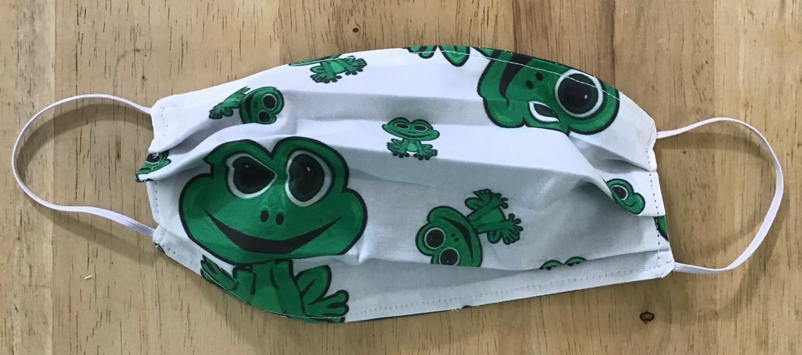Kids Frog Face Mask | Etsy